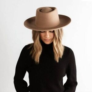 Gigi Pip Fedora Hat‎ GINGER GAMBLER Brown S/M 57 NEW! Country Western Boho